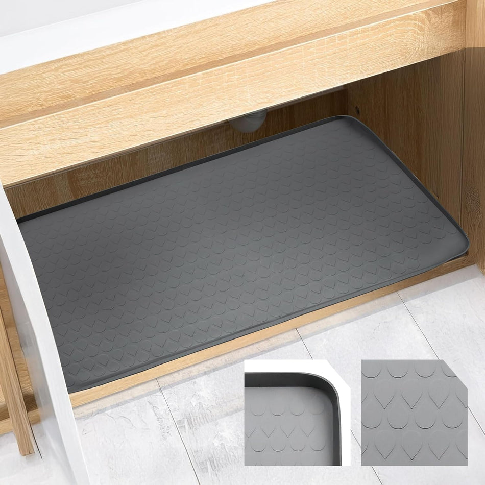 Under Sink Mat 34" x 22" Grey