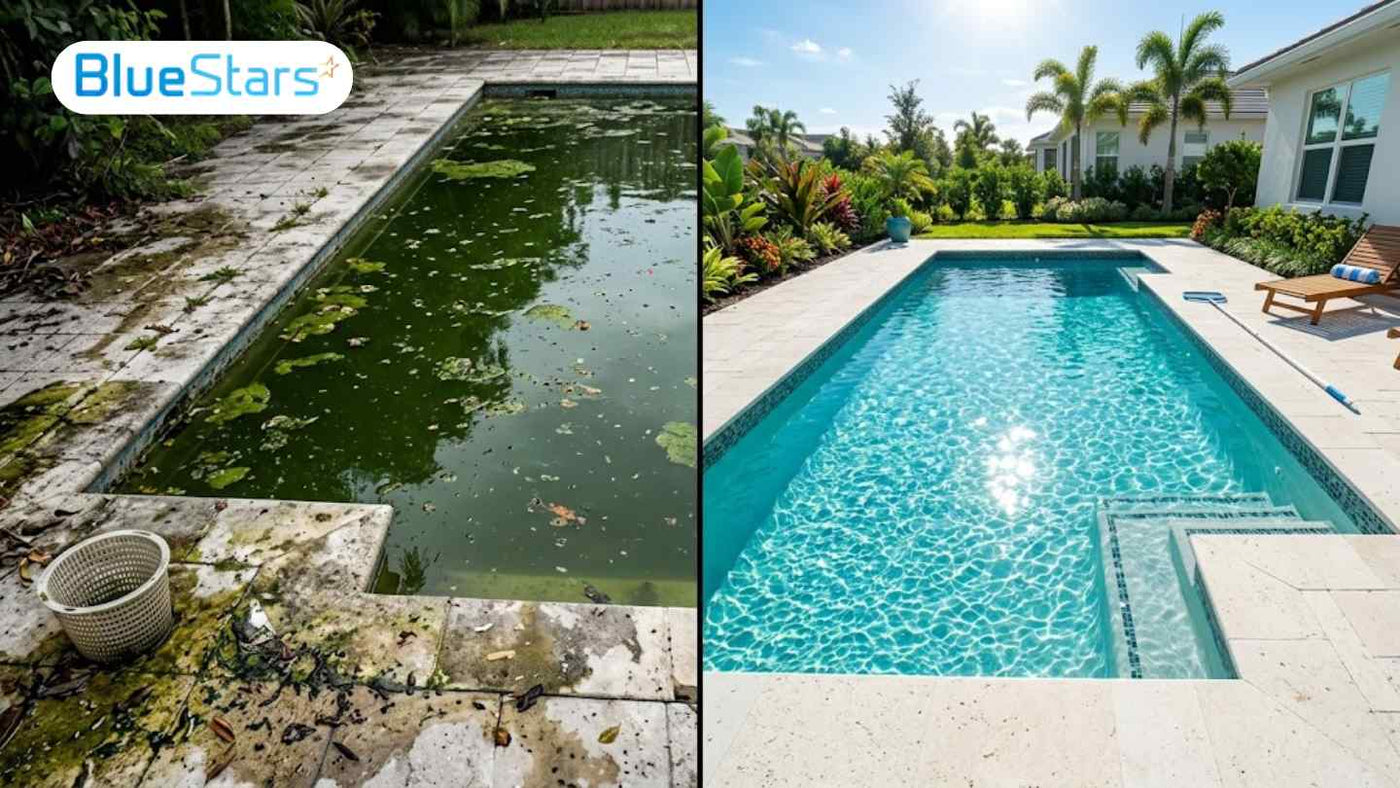 how to fix green pool water 