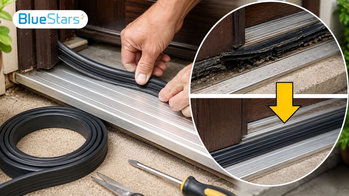 How to Replace Door Threshold Weather Stripping