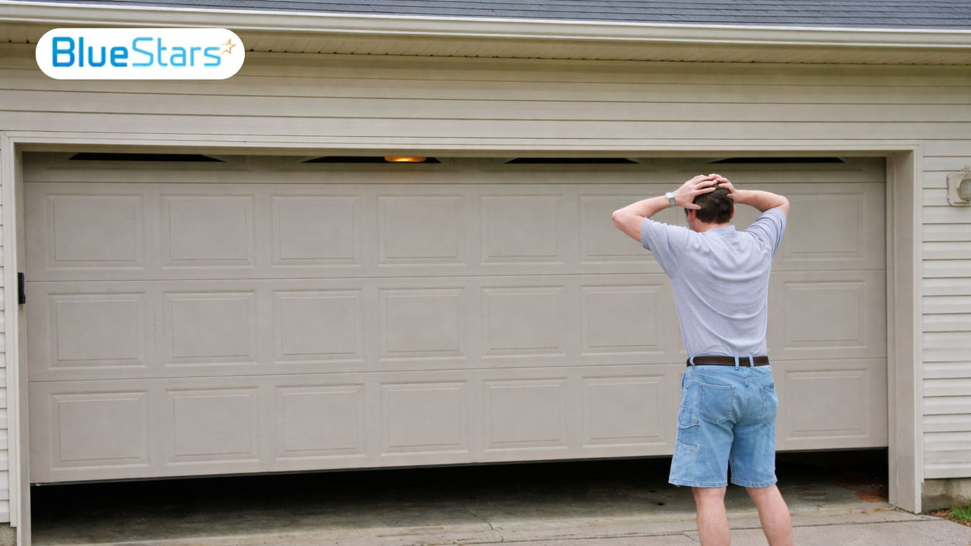 garage door won t close all the way