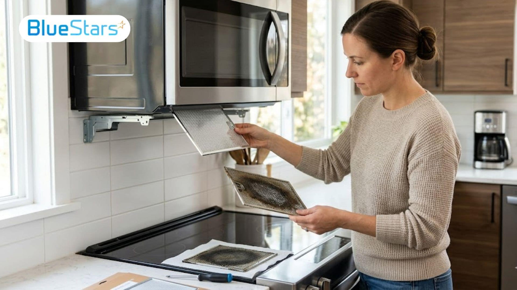how to change microwave filter