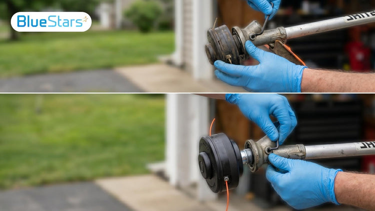 how to replace string trimmer head