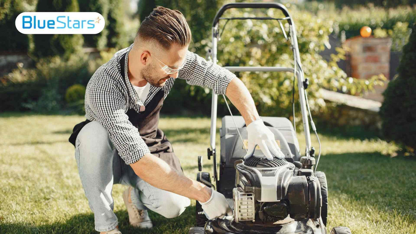 lawn mower starts then dies