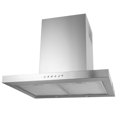 Assortment of range hood parts including grease filters and blower motors