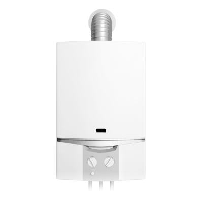 An assortment of water heater parts including elements, valves, and thermostats displayed together