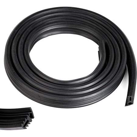 Coiled black rubber dishwasher door gasket seal replacement for Samsung, Kenmore, and Bosch dishwashers.