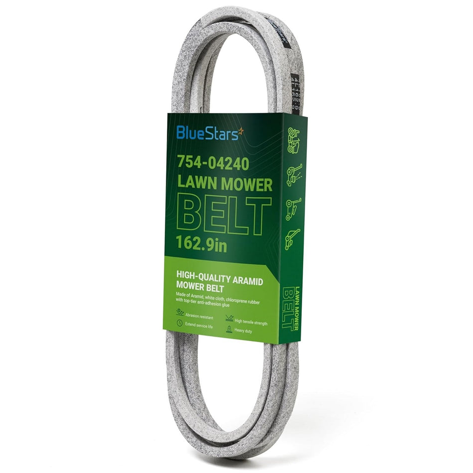 754-04240 Mower Deck Belt - for 50” Deck Cub Cadet LTX 1050 LTX1050VT SLTX1050 MTD Craftsman - Replaces 754-04240 954-04240 | Aramid Cord | 162.9" x 0.5"