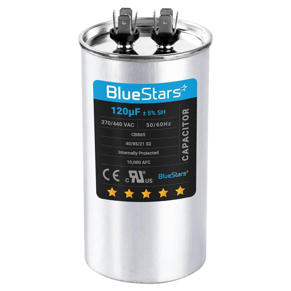 120 uf 370-440VAC Volts ±5% Round Run Capacitor 50/60 Hz AC Electric