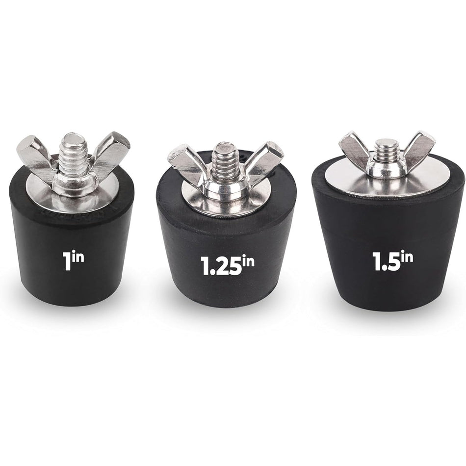 Rubber Pool Plugs (1 Inch, 1.25 Inch, 1.5 Inch)