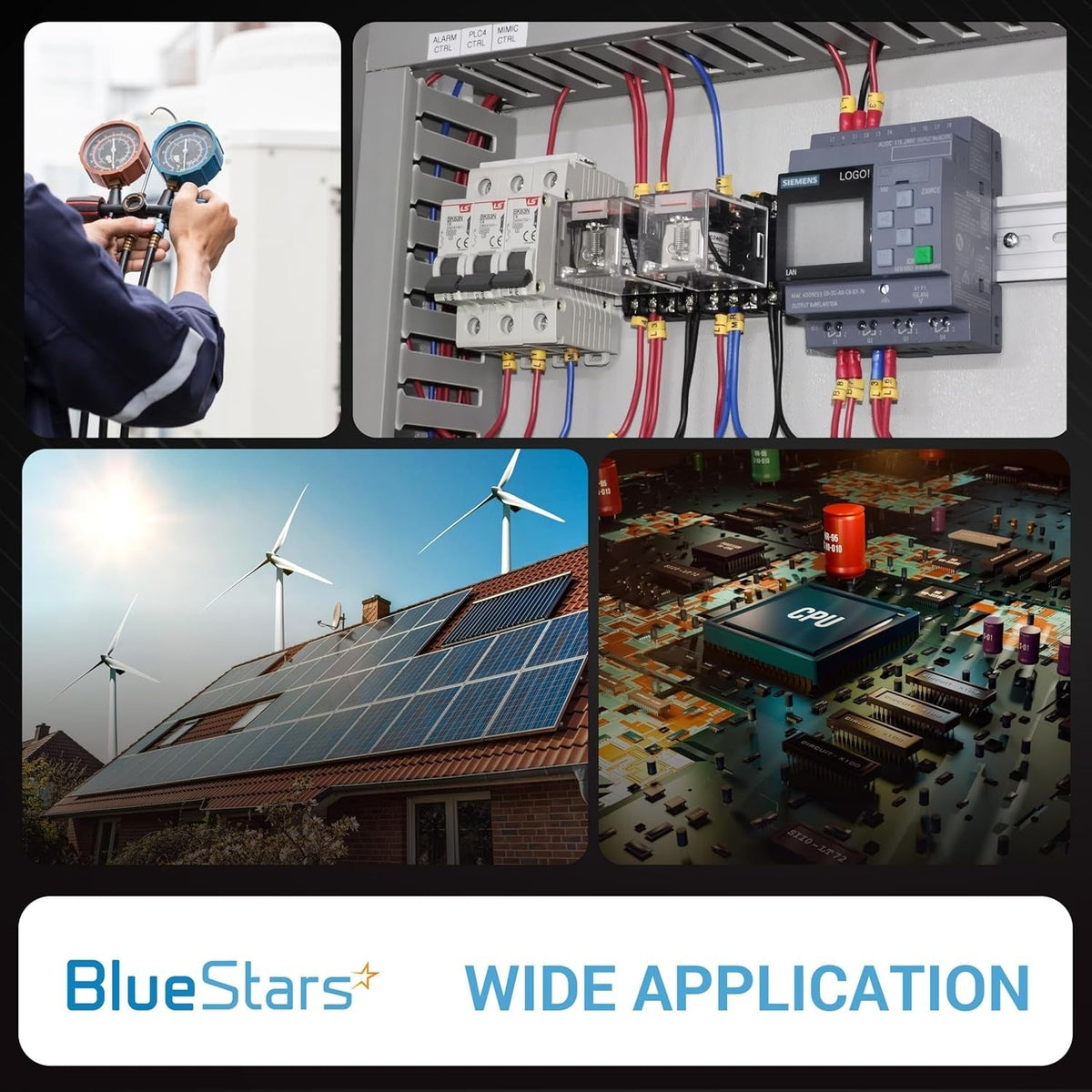 SSR-40DD solid state relay used in industrial electrical control panels and renewable energy systems.