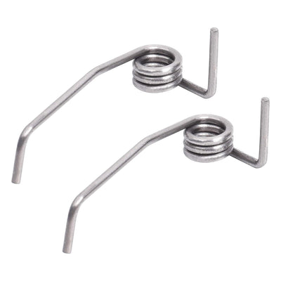 Two metal DA61-08314A refrigerator divider door replacement springs for Samsung refrigerators.