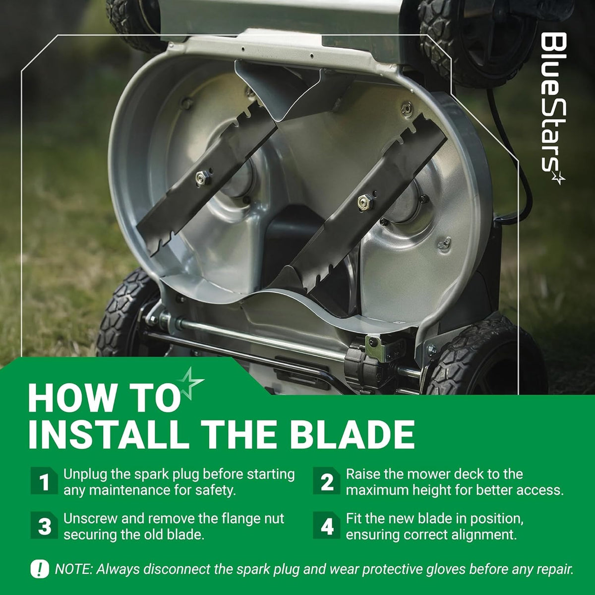 Installation guide showing 116-6358-03 mower blades installed on a Toro Timemaster 30-inch mower deck.