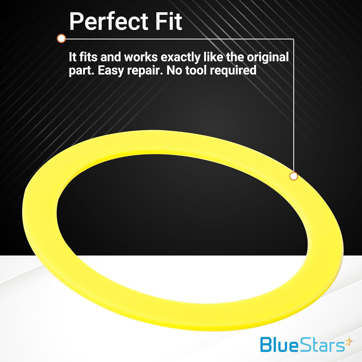 Single yellow K-GP1059291 canister flush valve seal replacement part.