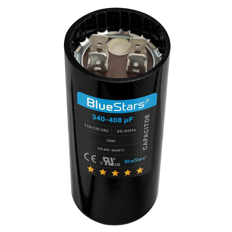 340-408 uf 110-125VAC ±20% Round Start Capacitor 50/60Hz
