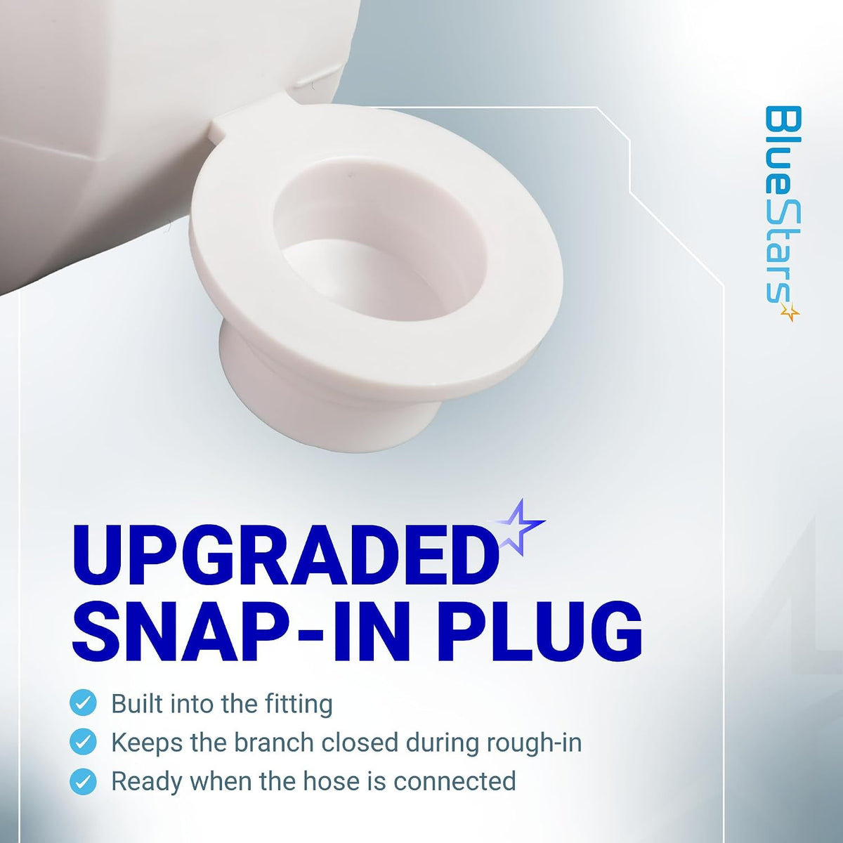 212332 Condensate Drain Pipe, upgraded snap-in plug shown with feature callouts