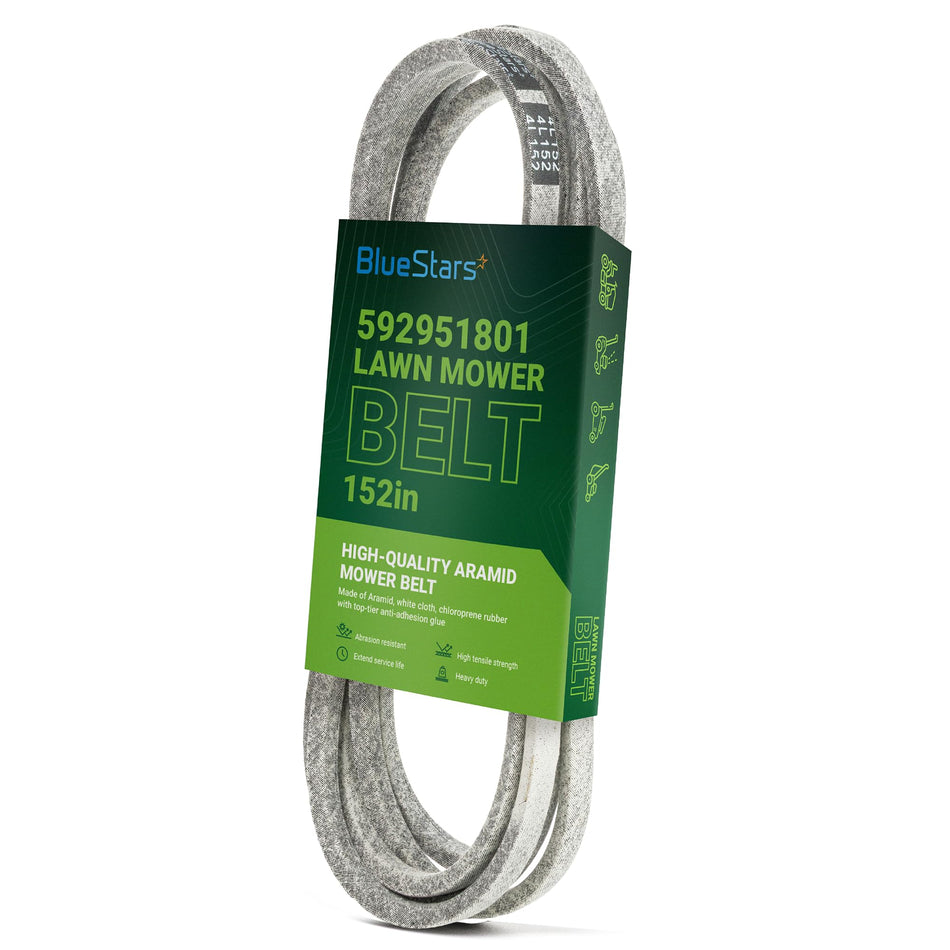 [Lifetime Warranty] 592951801 Deck Belt - for 54-inch Deck Husqvarna Z254F Zero-Turn Mowers RedMax RZT54 Zero Turn 54" Deck Mowers - Replaces 582236401 | 1/2" x 152''