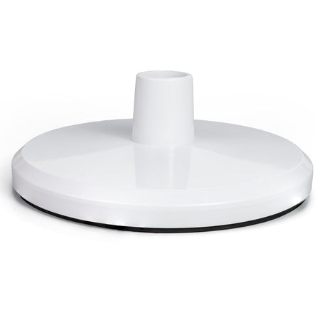 White SP1106 pool skimmer vacuum plate with hose adapter for Hayward in-ground skimmers.