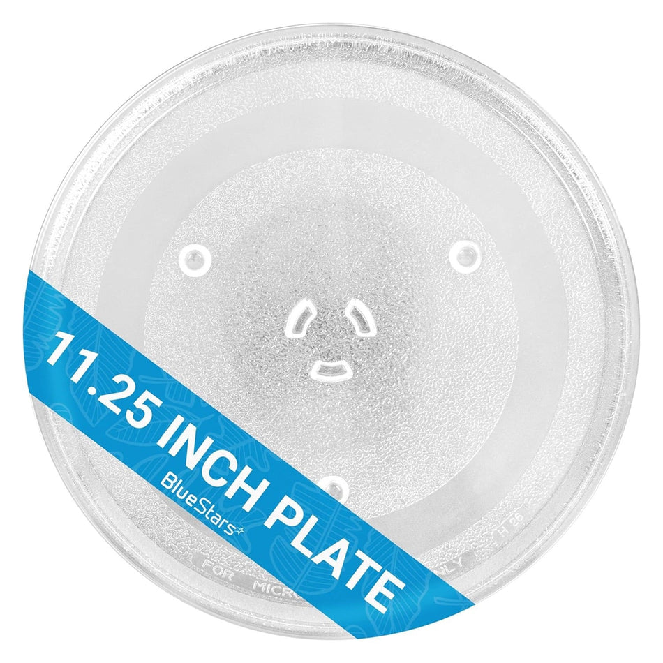 Microwave Glass Plate 11.25"/28.5cm - Replaces WB49X10097 WB39X0078 WB49X10034 EAP651544 PS651544 - Universal Fit 11-1/4" Samsung LG Hotpoint Microwaves Ovens