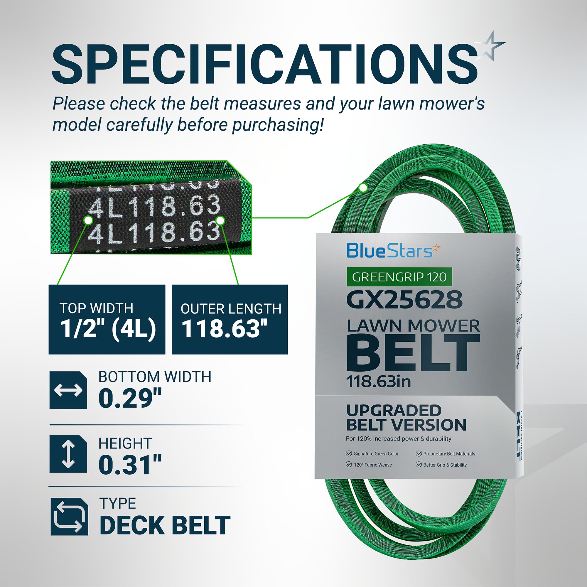 John Deere GX25628 Deck Belt 42