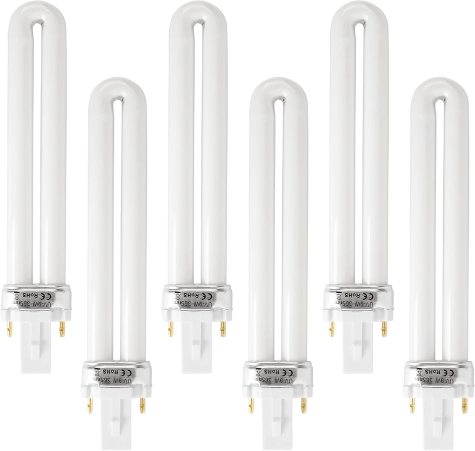 21050 U-Shape 2 Pin Base UV Light Bulbs - Pack of 6