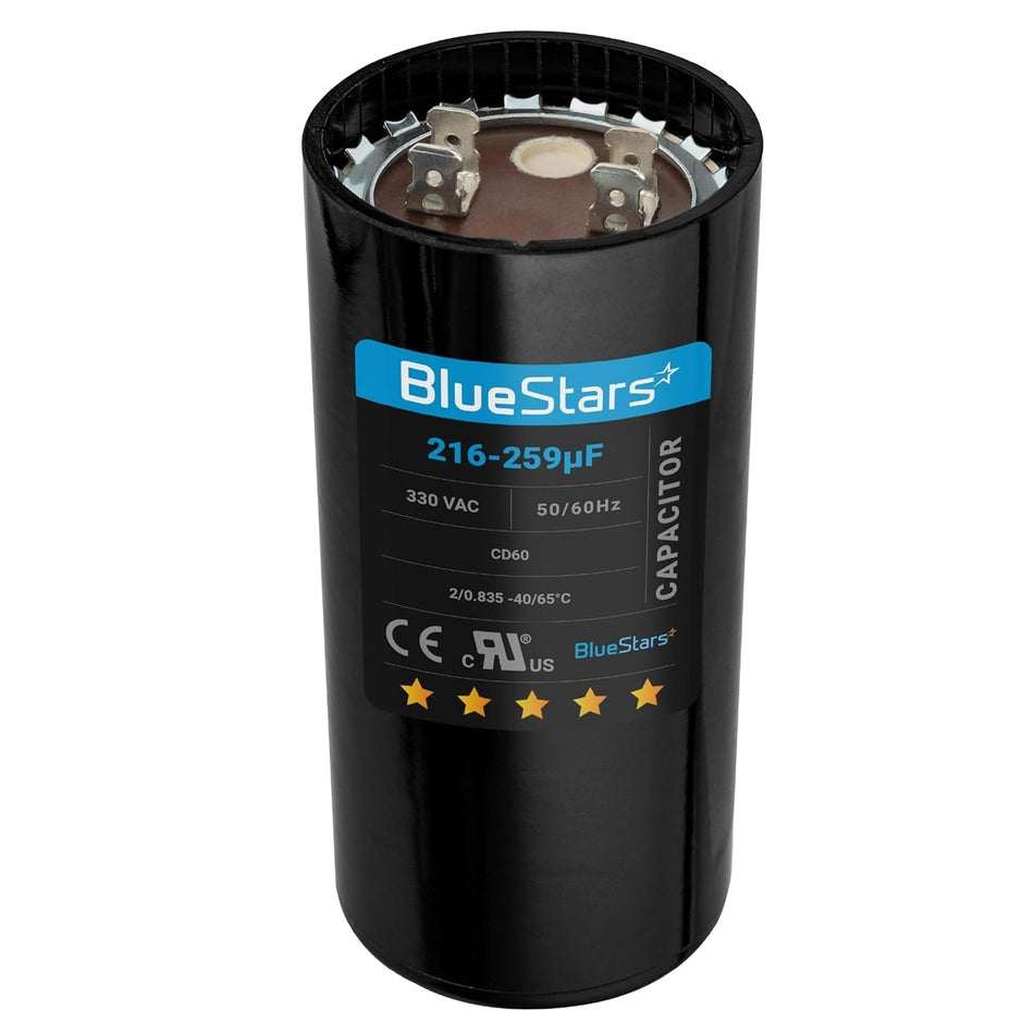 216-259 Mfd uF 330 VAC Capacitor