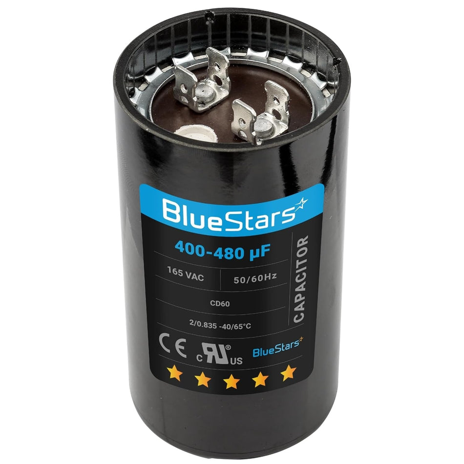 400-480 uf/MFD 165 VAC Round Motor Start Capacitor