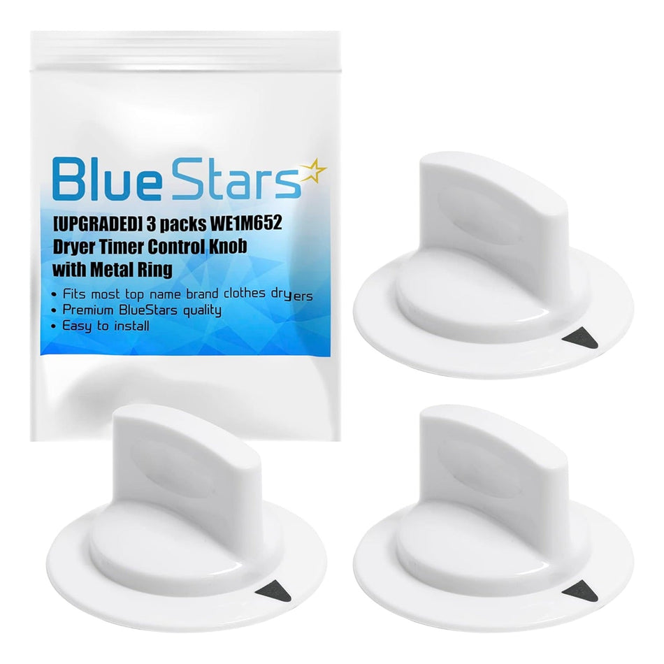 WE1M652 Dryer Timer Control Knob - Pack of 3