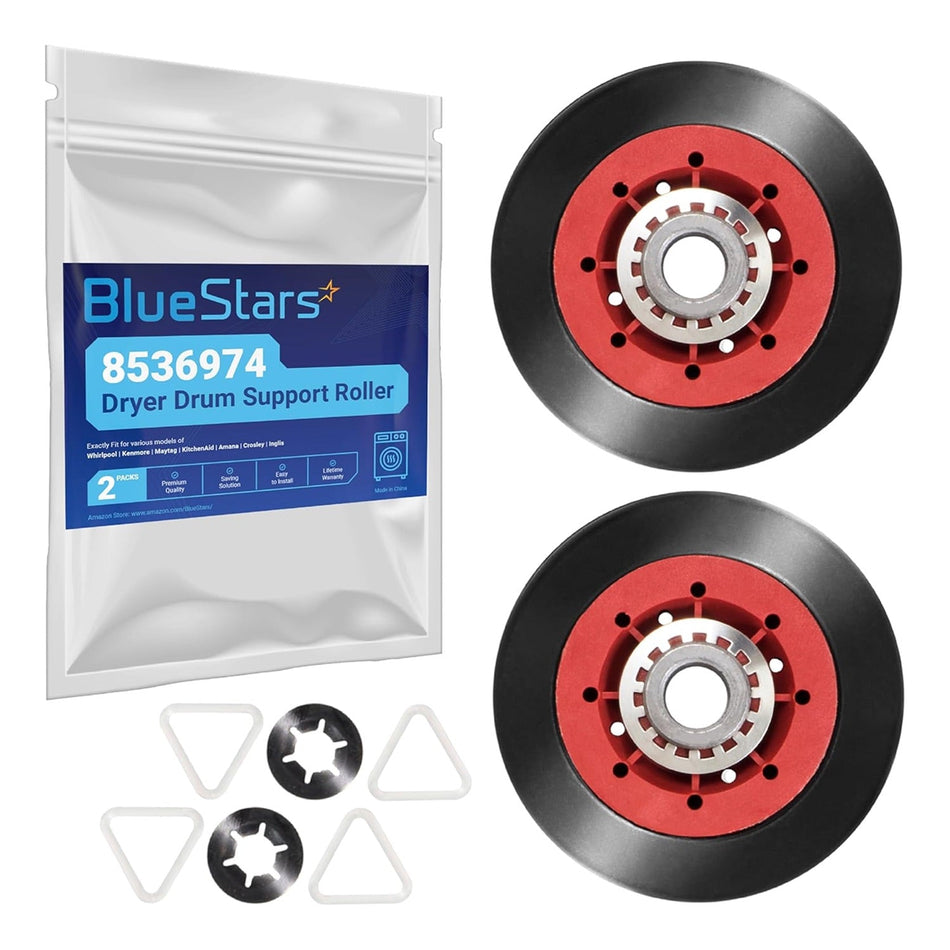 8536974 Dryer Drum Support Roller - Pack of 2