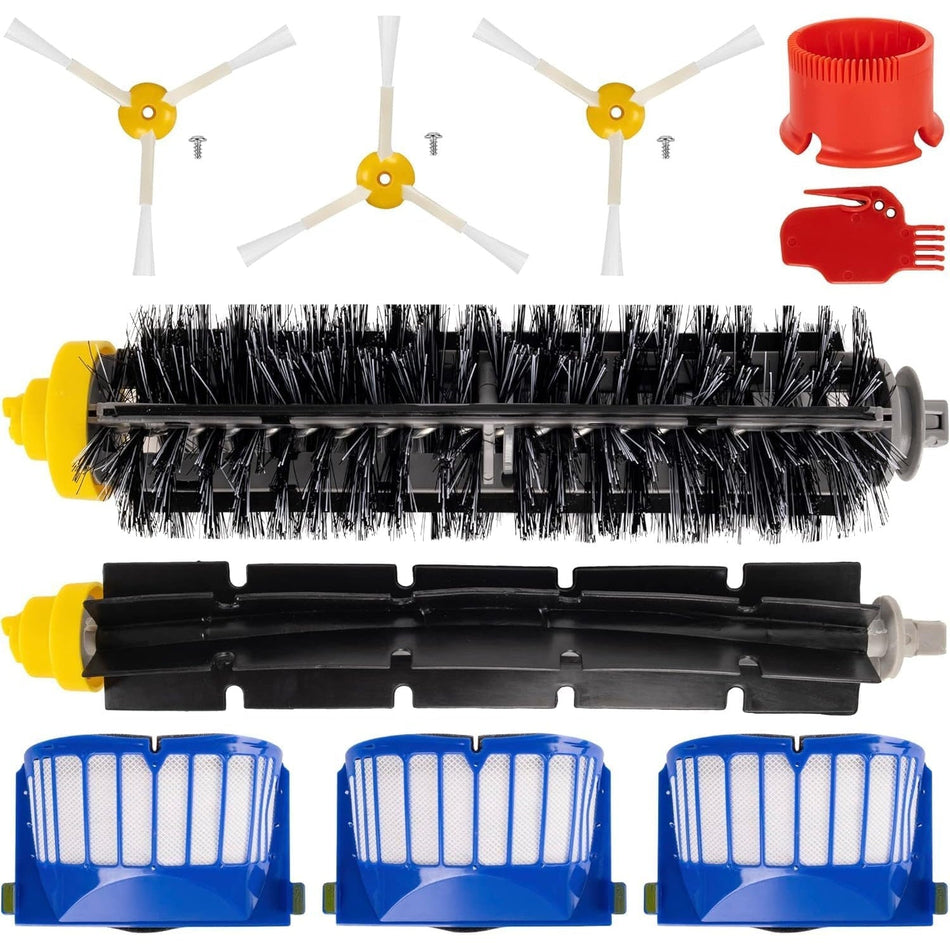 Vacuum 600 Series (3 Side Brush + 1 Bristle Brush + 1 Flexible Beater Brush + 3 Filters + 3 Screws + Cleaning Tool)