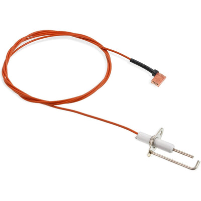 20261709S furnace hot surface ignitor with orange lead wire and metal mounting bracket.