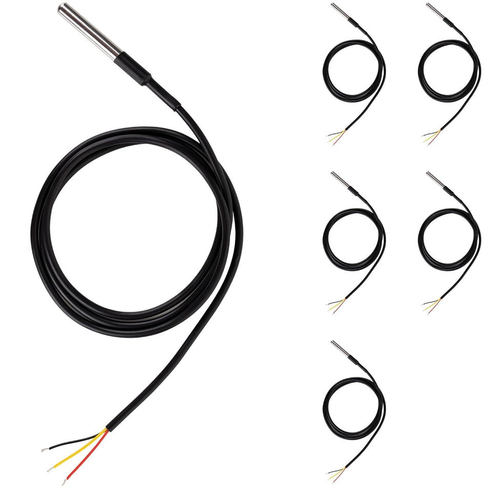 DS18B20 1-Wire Temperature Sensor Waterproof Digital Stainless Steel