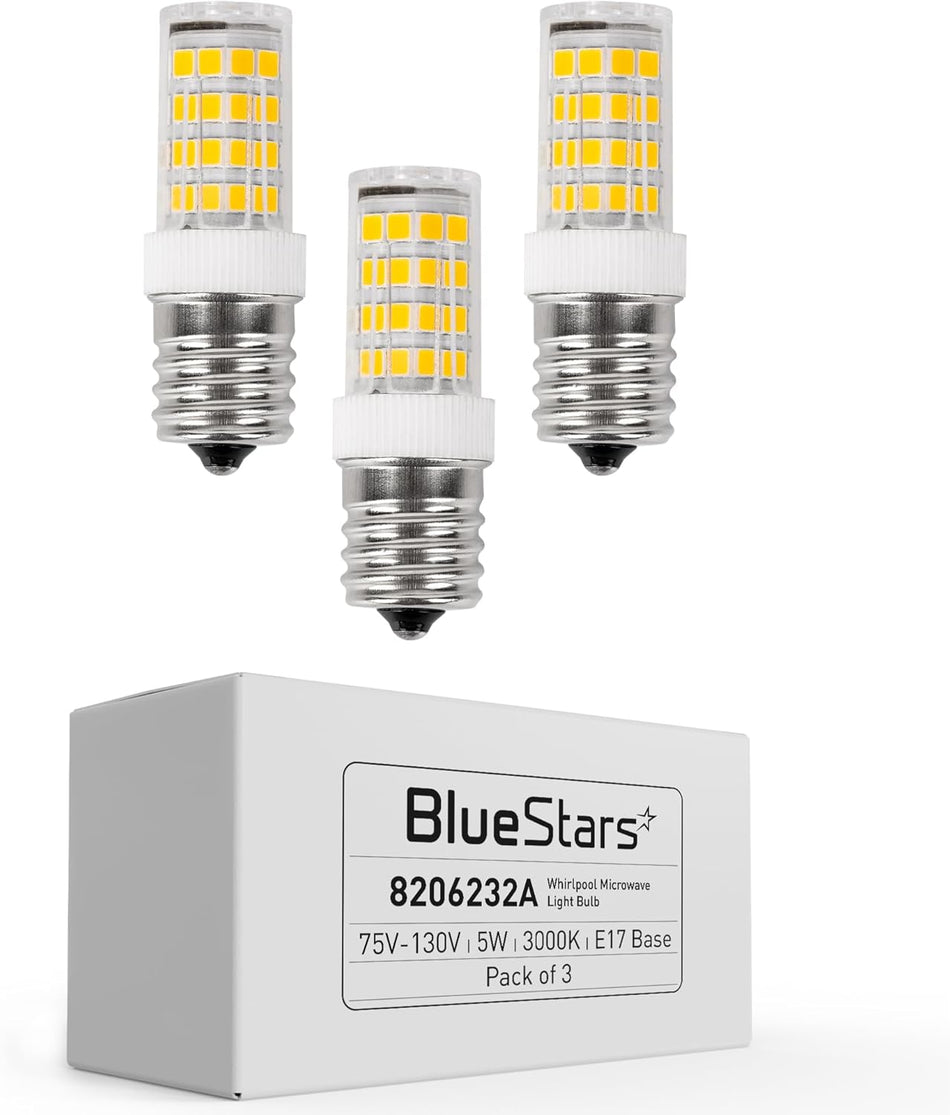 5W E17 Base LED Bulbs 8206232A Microwave Light Bulbs Under Hood Kei AC110-130V
