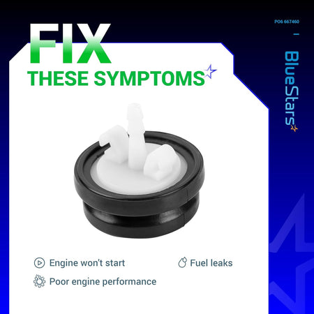 Single 66-7460 primer bulb replacement part for small engine fuel systems.