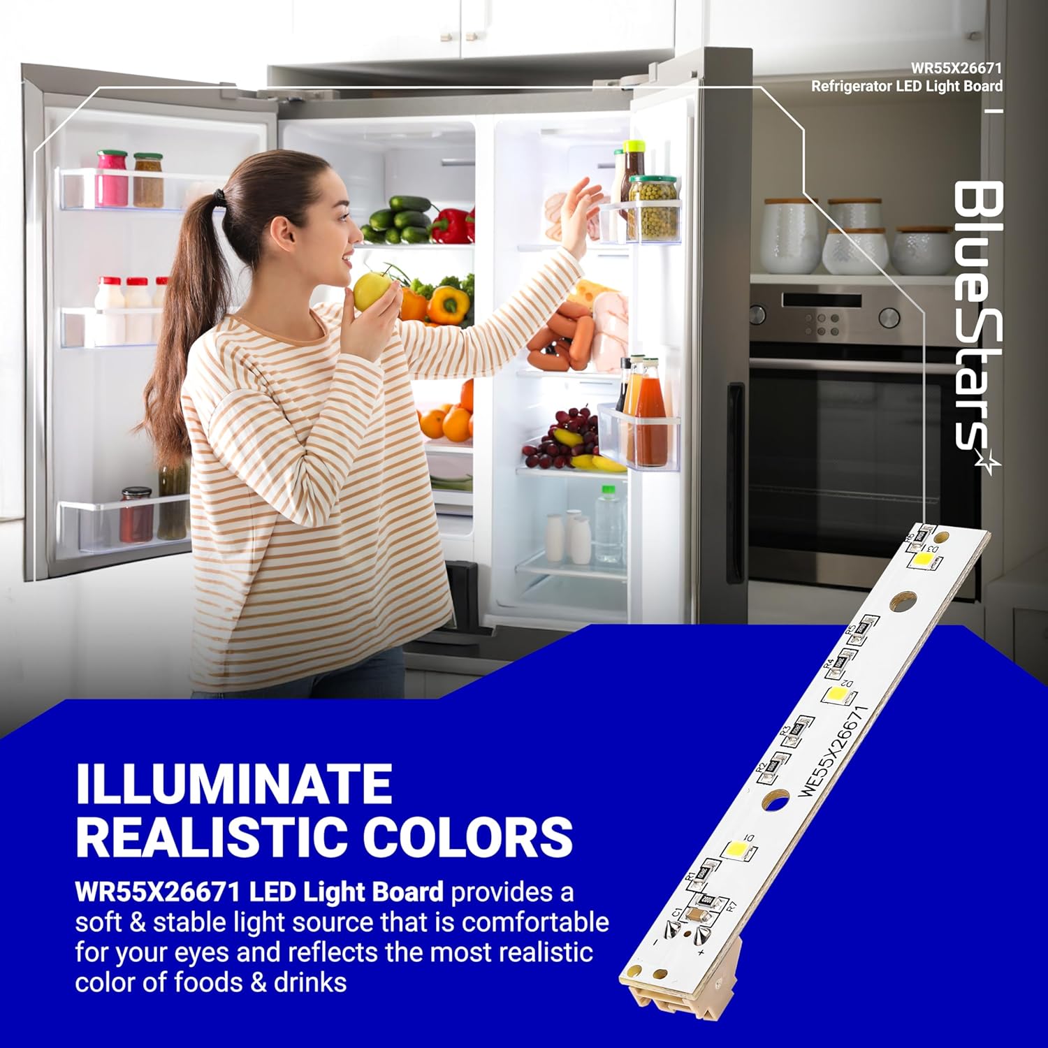 WR55X26671 Refrigerator LED Light Board | Fast Shipping Available