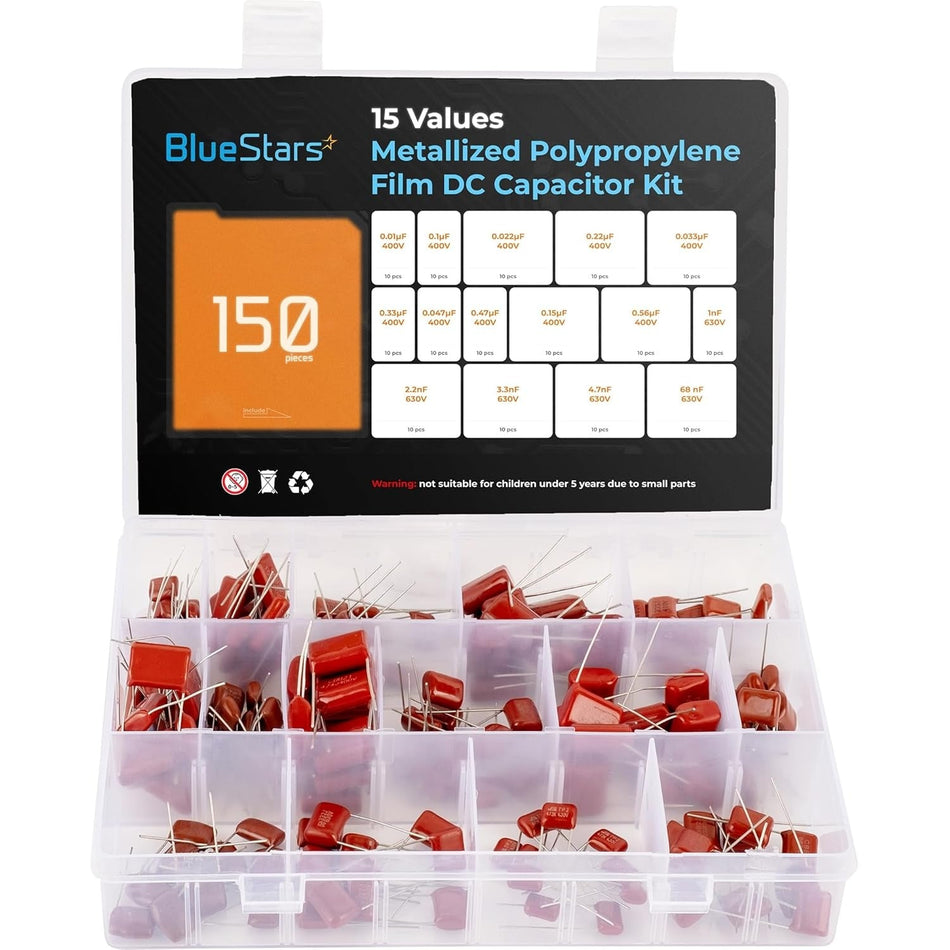 15-Value Metallized Polypropylene Film DC CBB22 Capacitor