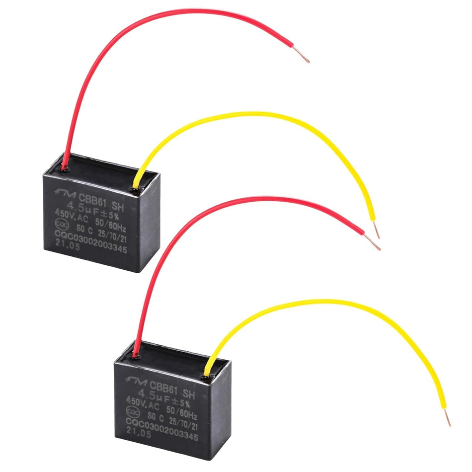 CBB61 4.5uF 450V 2-Wire Ceiling Fan Capacitor
