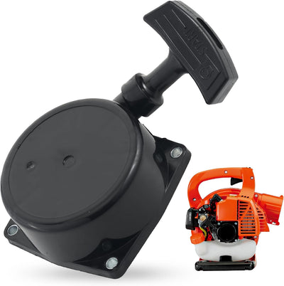 Black recoil starter pull start assembly for Echo ES-250 and PB-250 series leaf blowers.