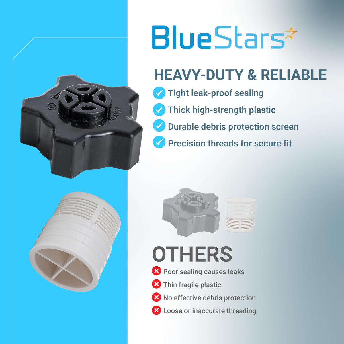 SX180LA pool sand filter drain cap assembly comparison chart showing features and benefits for Hayward Pro-Series filters.