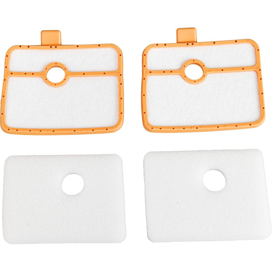 535316301 Air Filter, two orange frames and two white foam inserts shown