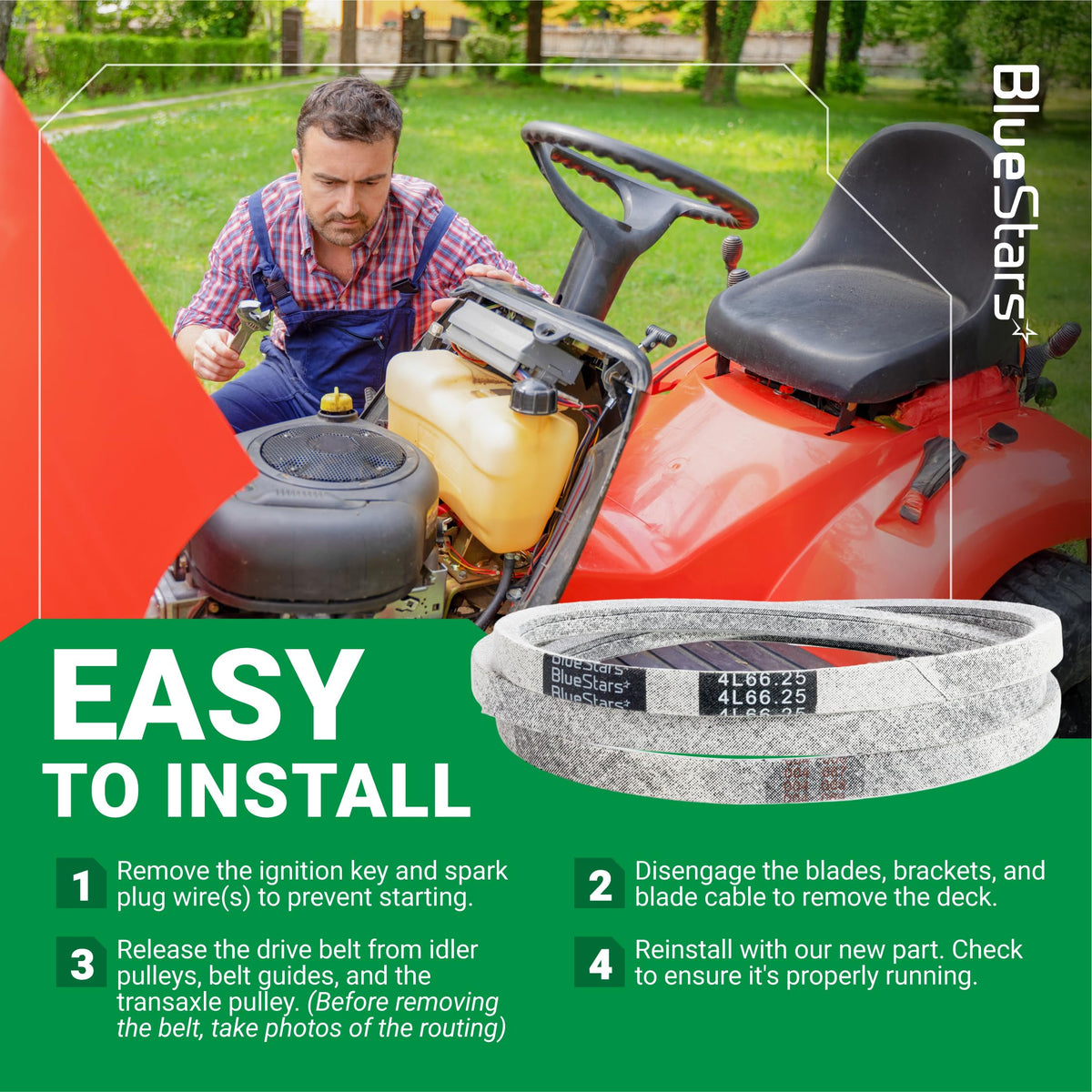 041-6400-00 pump belt replacement for Bad Boy mowers with easy installation instructions and visual guide.