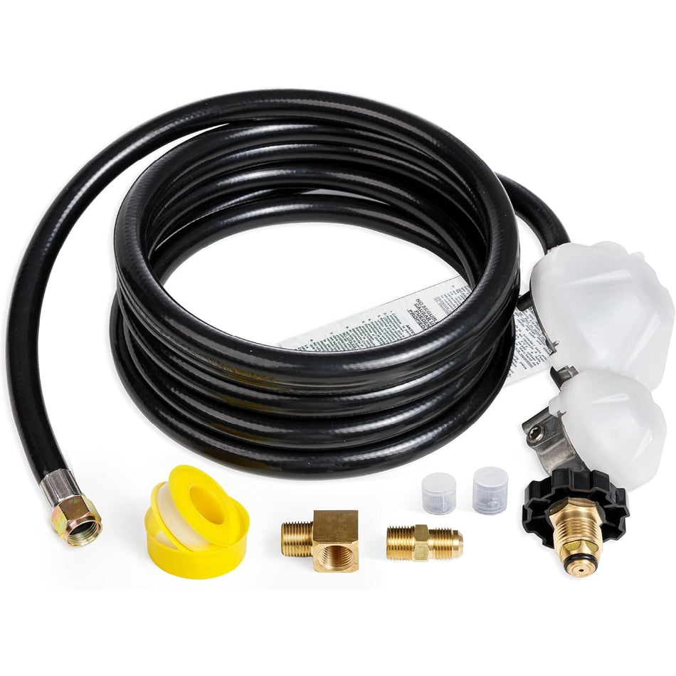 12 FT F273684 Propane Hose with Regulator