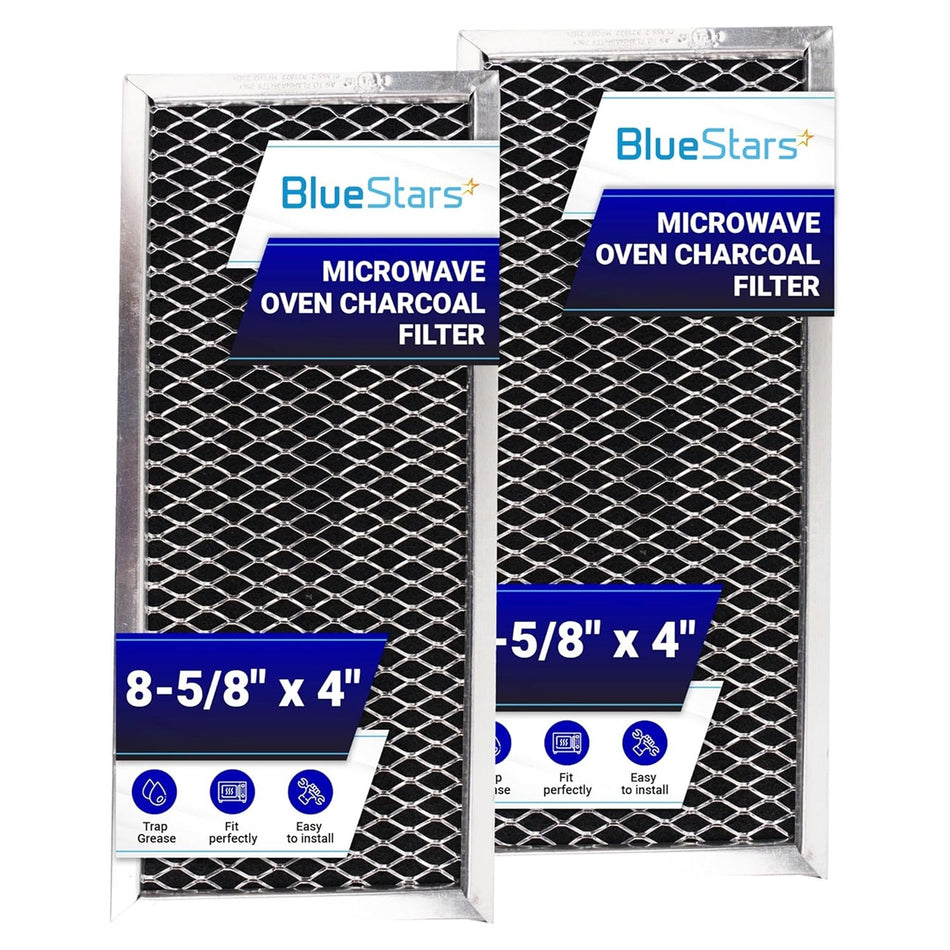 JX81H WB02X10956 Microwave Charcoal Filter 4" x 8-5/8", PACK OF 2
