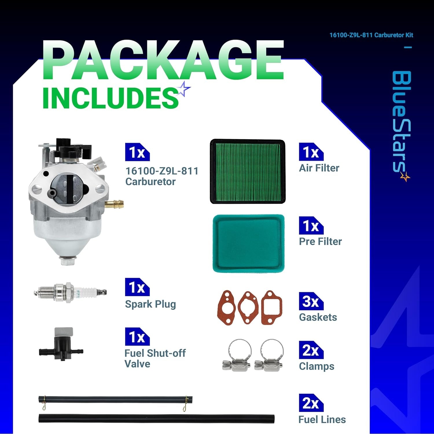 BlueStars 16100-Z9L-811 Carburetor - Thumbnail 3