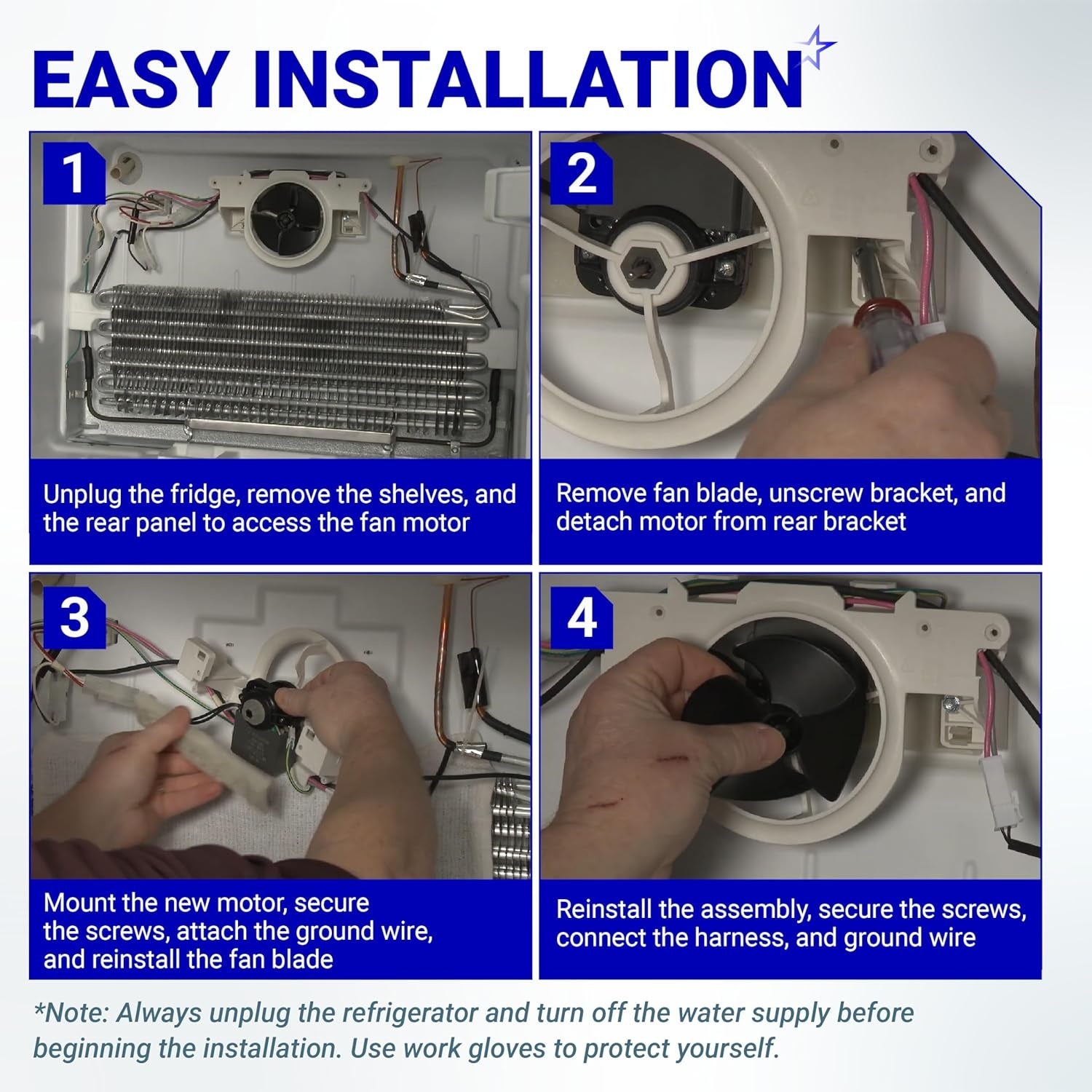 2315539 Evaporator Fan Motor for Whirlpool Refrigerator