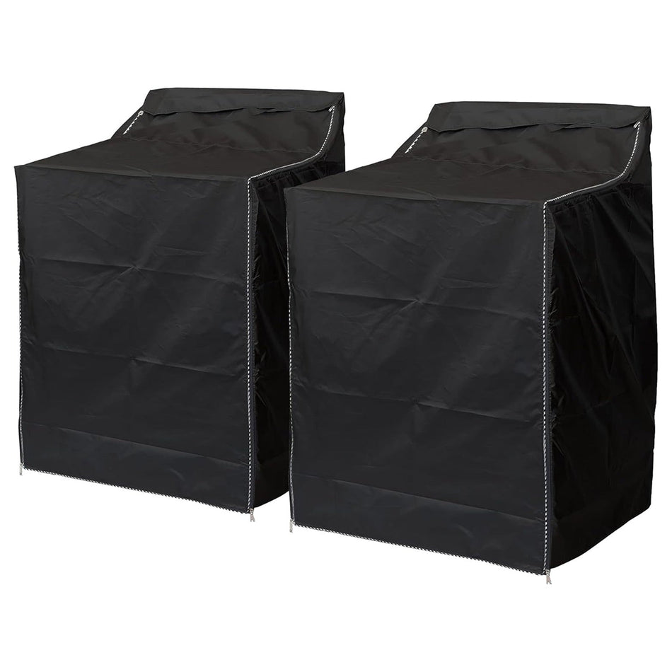 2 PCS W29”x D28”x H43” Washing Machine Covers (Black)