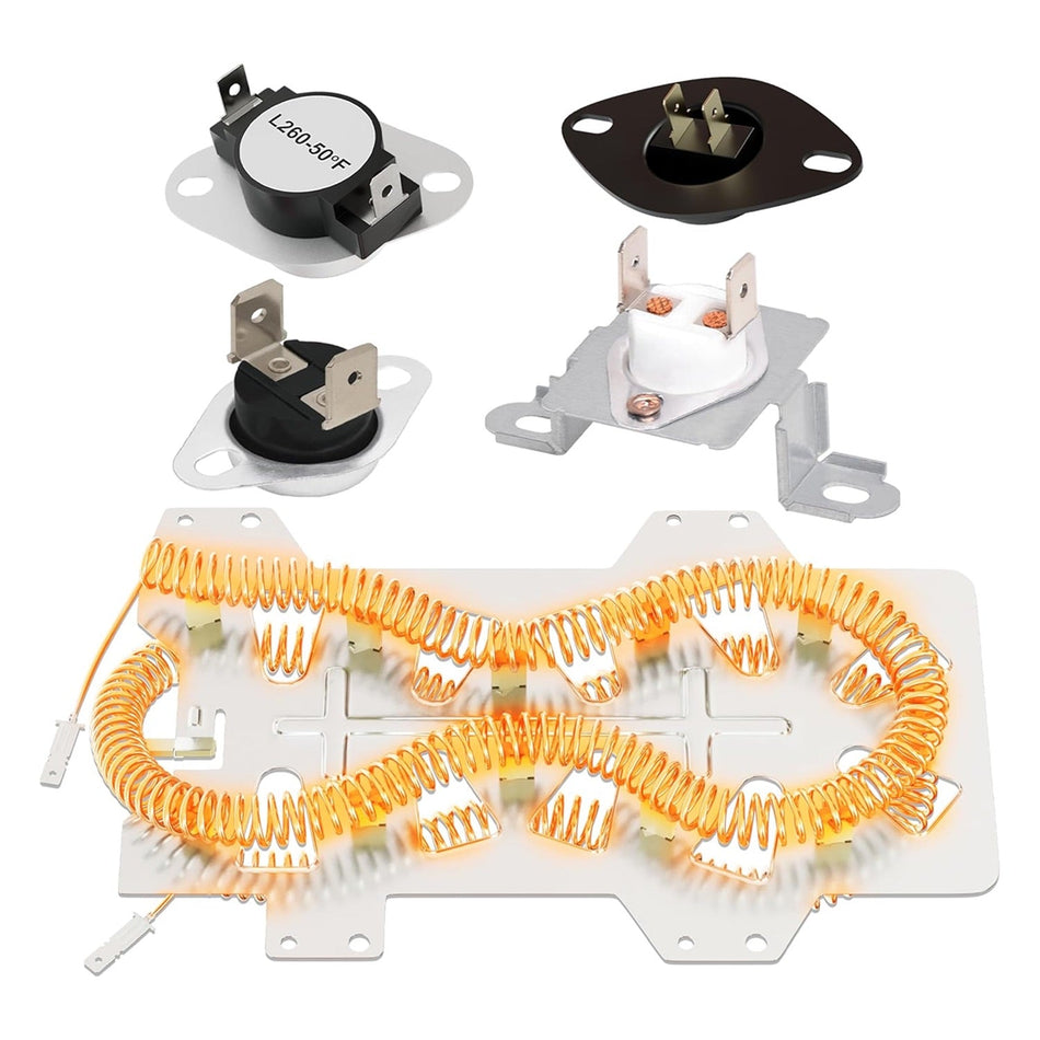 Dryer Heating Element Kit Compatible with Whirlpool, Samsung, Maytag, Amana