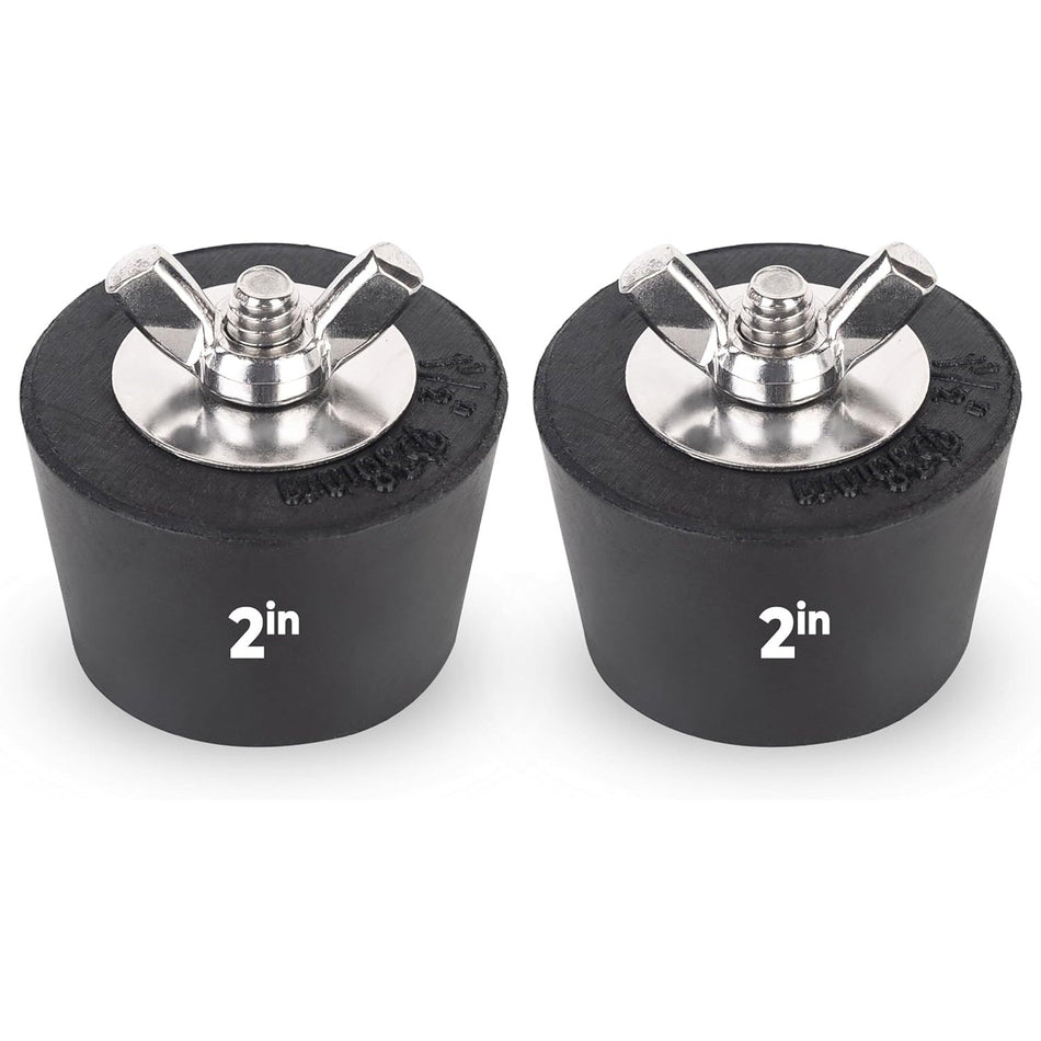 [Lifetime Warranty] Heavy Duty Swimming Pool Winter Expansion Rubber Plugs 1.5" to 2" - Pack of 2