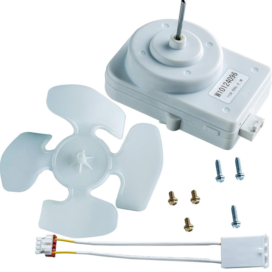 W10124096 Refrigerator Condenser Fan Motor Kit