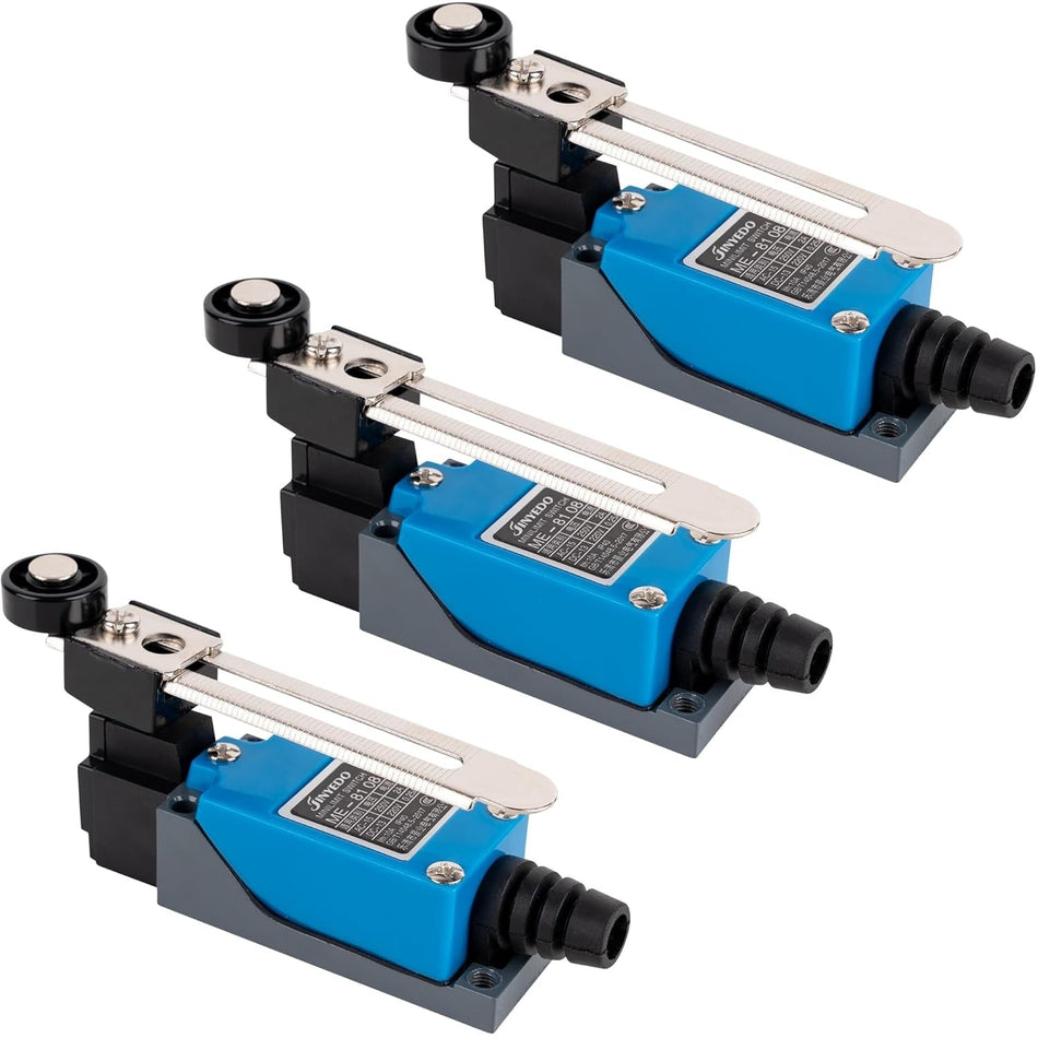 ME-8108 Momentary Roller Lever Arm Limit Switch - Pack of 3