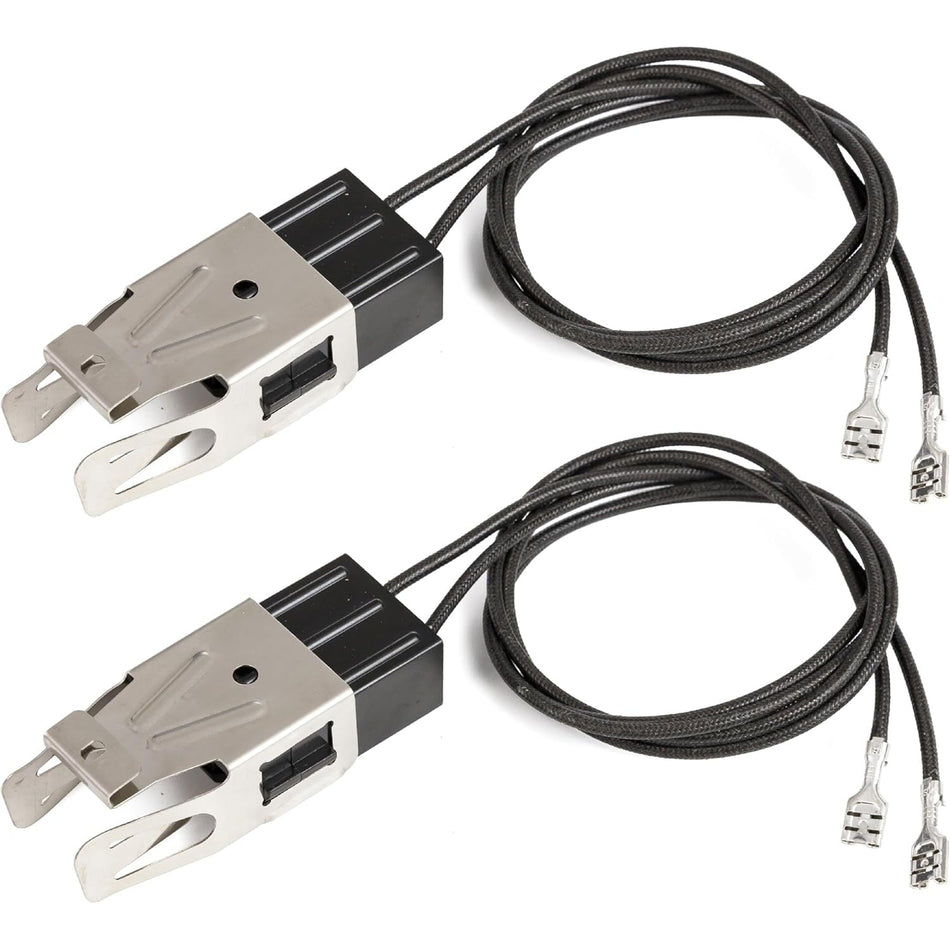 [Lifetime Warranty] WB2X8228 Element Receptacle and Wire Kit - Compatible With GE Hotpoint Kenmore Electric Ranges and Cooktops - Replaces AP2013499, PS242972, 250535, AH242972, EA242972, WB62X5358 - Pack of 2